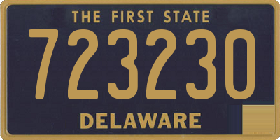 DE license plate 723230