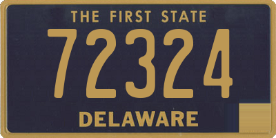 DE license plate 72324