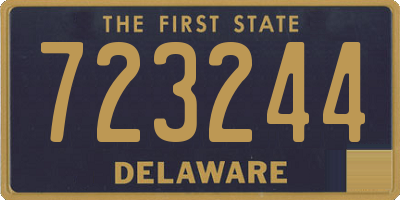 DE license plate 723244