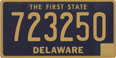 DE license plate 723250