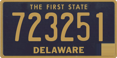 DE license plate 723251
