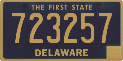 DE license plate 723257