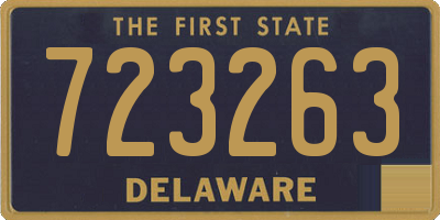 DE license plate 723263