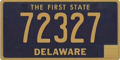 DE license plate 72327