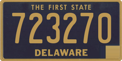 DE license plate 723270
