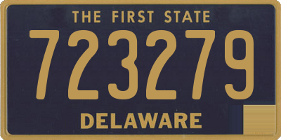 DE license plate 723279