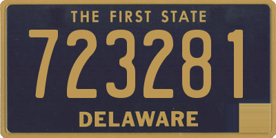 DE license plate 723281