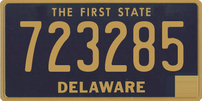 DE license plate 723285
