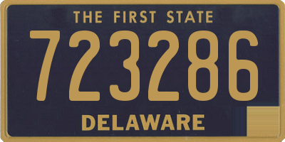 DE license plate 723286