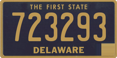 DE license plate 723293