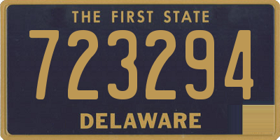 DE license plate 723294
