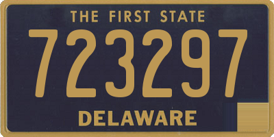 DE license plate 723297
