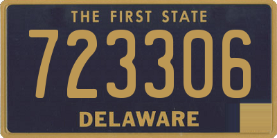 DE license plate 723306