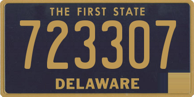 DE license plate 723307