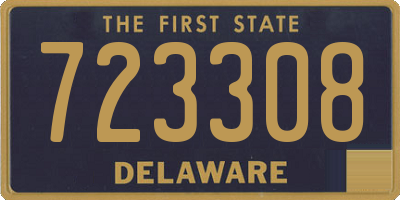 DE license plate 723308