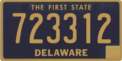 DE license plate 723312