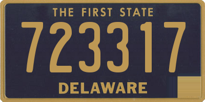 DE license plate 723317