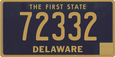 DE license plate 72332