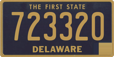 DE license plate 723320