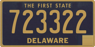 DE license plate 723322