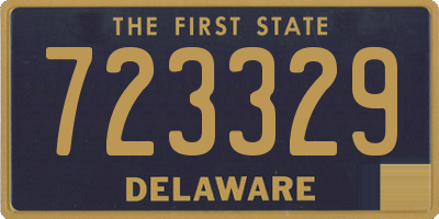 DE license plate 723329