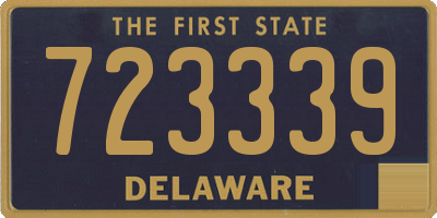 DE license plate 723339
