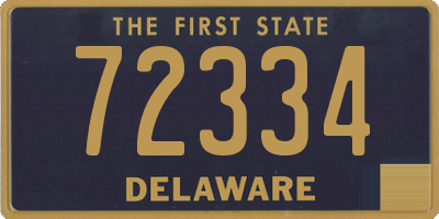 DE license plate 72334