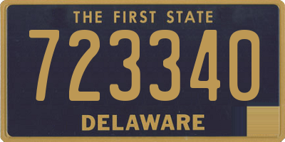 DE license plate 723340
