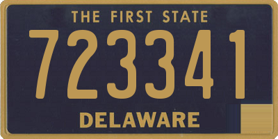 DE license plate 723341