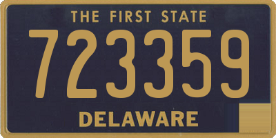 DE license plate 723359