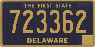 DE license plate 723362