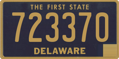 DE license plate 723370