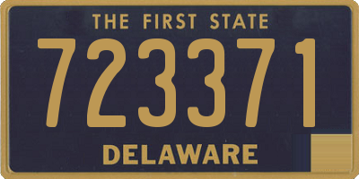 DE license plate 723371