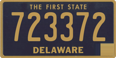 DE license plate 723372