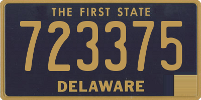 DE license plate 723375