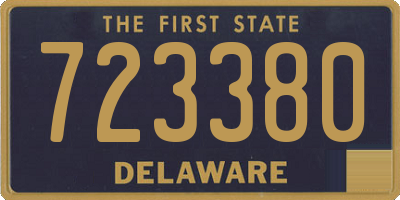 DE license plate 723380