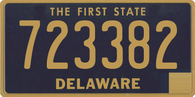 DE license plate 723382