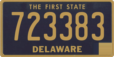 DE license plate 723383