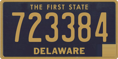 DE license plate 723384