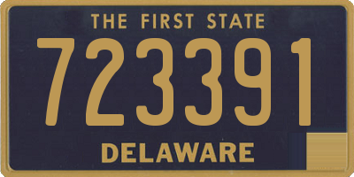 DE license plate 723391