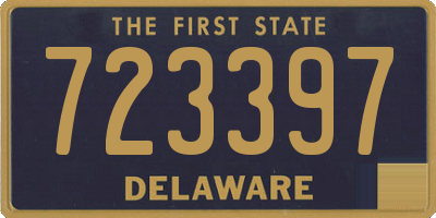 DE license plate 723397