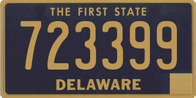 DE license plate 723399