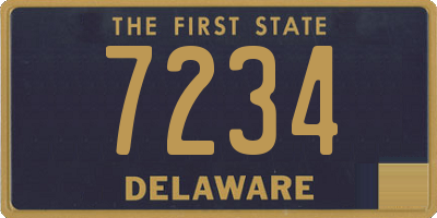 DE license plate 7234