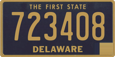 DE license plate 723408