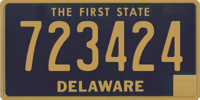 DE license plate 723424