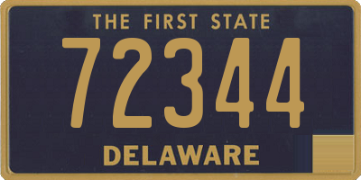 DE license plate 72344