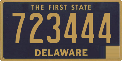 DE license plate 723444