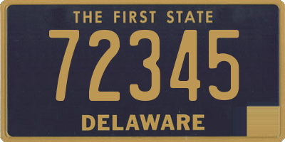 DE license plate 72345