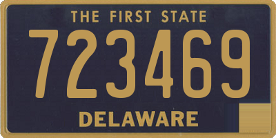 DE license plate 723469