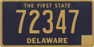 DE license plate 72347